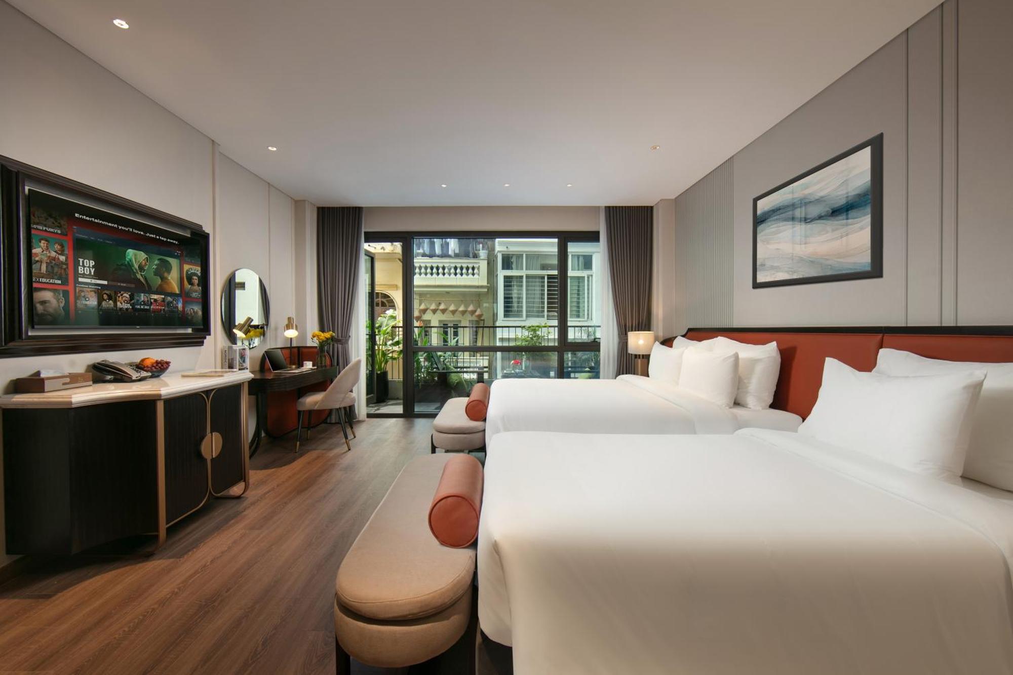 Le Premier Hotel & Rooftop Bar ฮานอย ภายนอก รูปภาพ